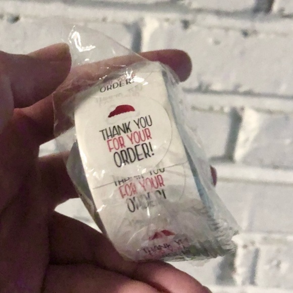 NEW Santa Hat Thank You Stickers Merry Christmas Holiday Posh Packages Packaging - Picture 8 of 8